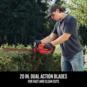 Bare tool design compatible with V20 batteries for flexible power.