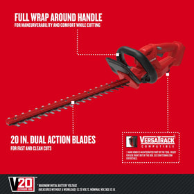 Wrap-around handle provides comfortable, precise control during trimming.