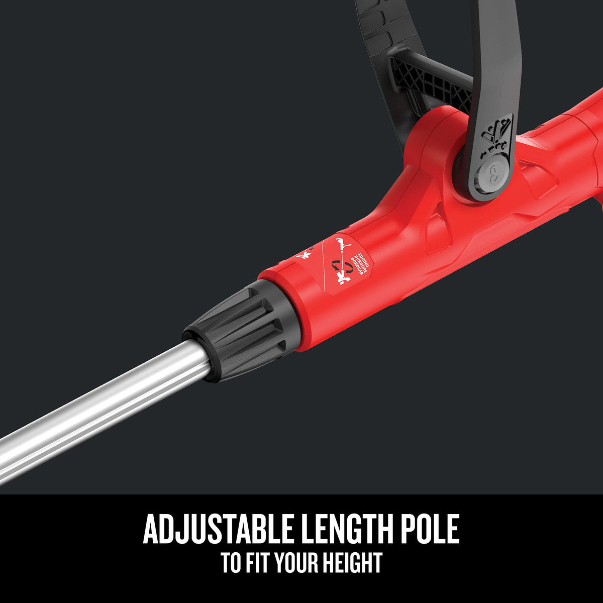 CRAFTSMAN WEEDWACKER ergonomic handle reduces fatigue during long sessions.