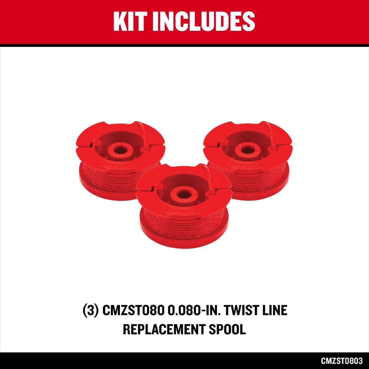 CRAFTSMAN weedwacker spool packaging view shows ready-to-use replacement spools.