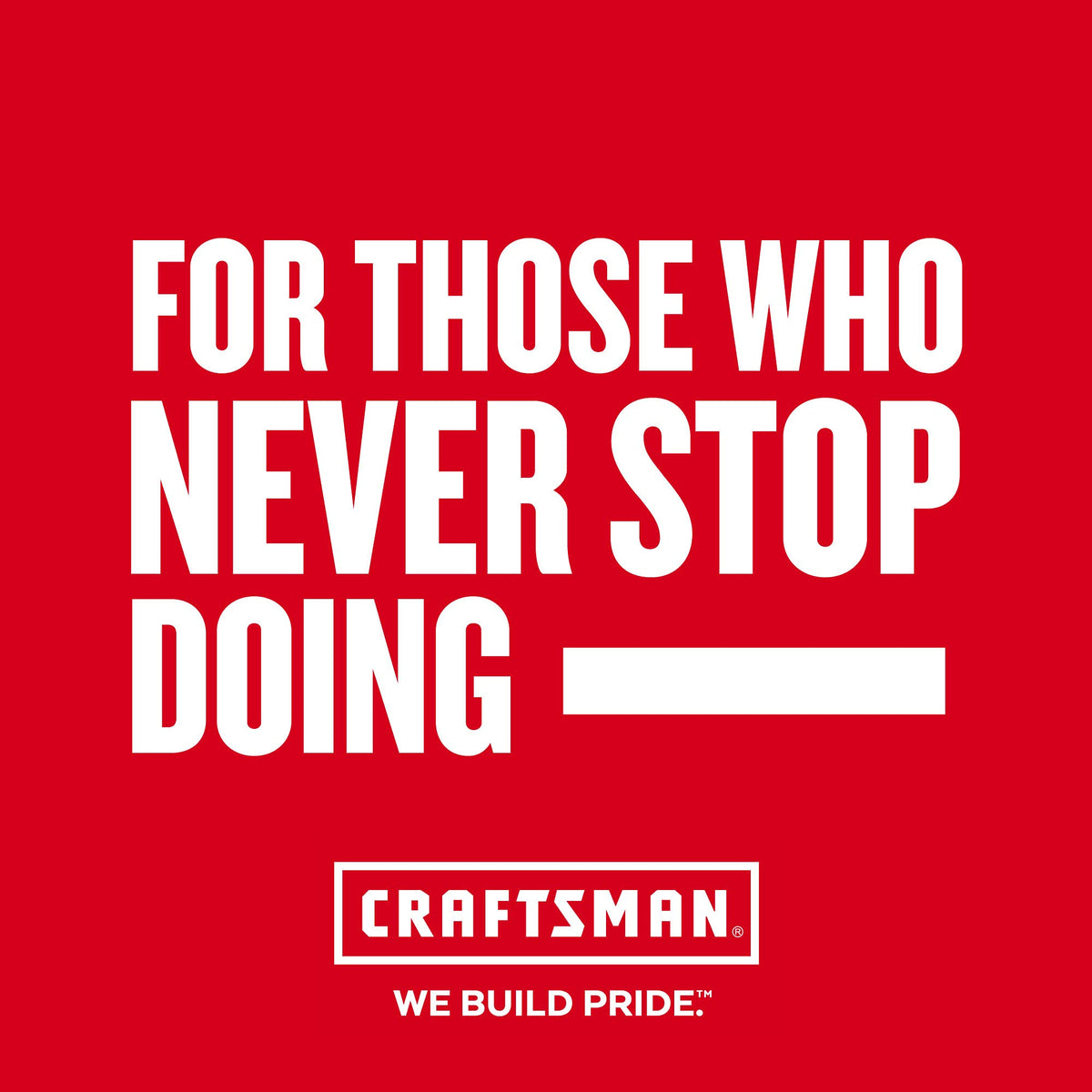 CRAFTSMAN WEEDWACKER compact storage helps fit in small spaces.