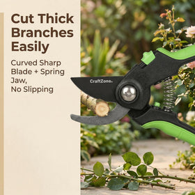CraftZone ergonomic soft-injection grip reduces hand fatigue.