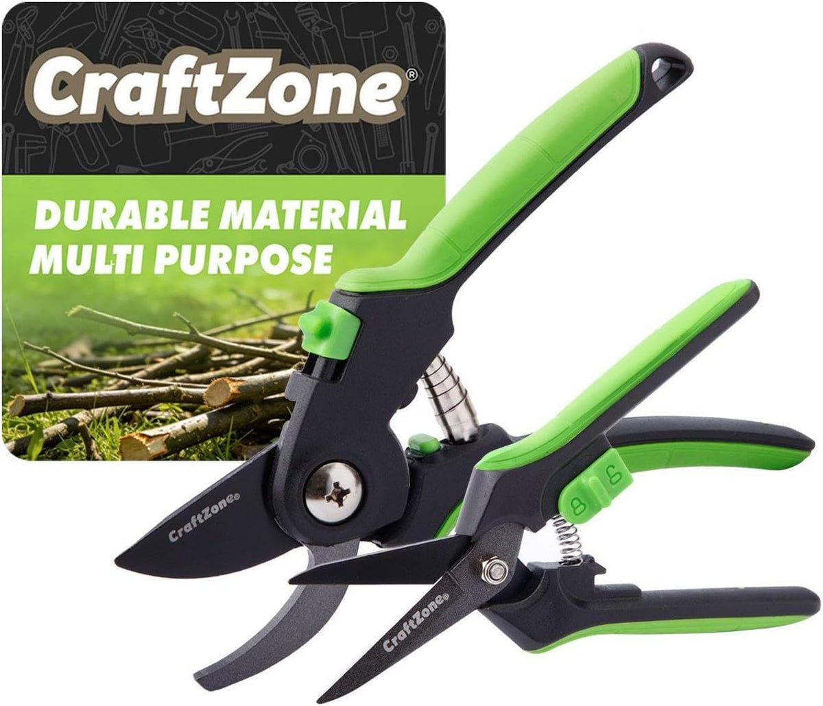 CraftZone 8-inch bypass pruner for clean, precise cuts.