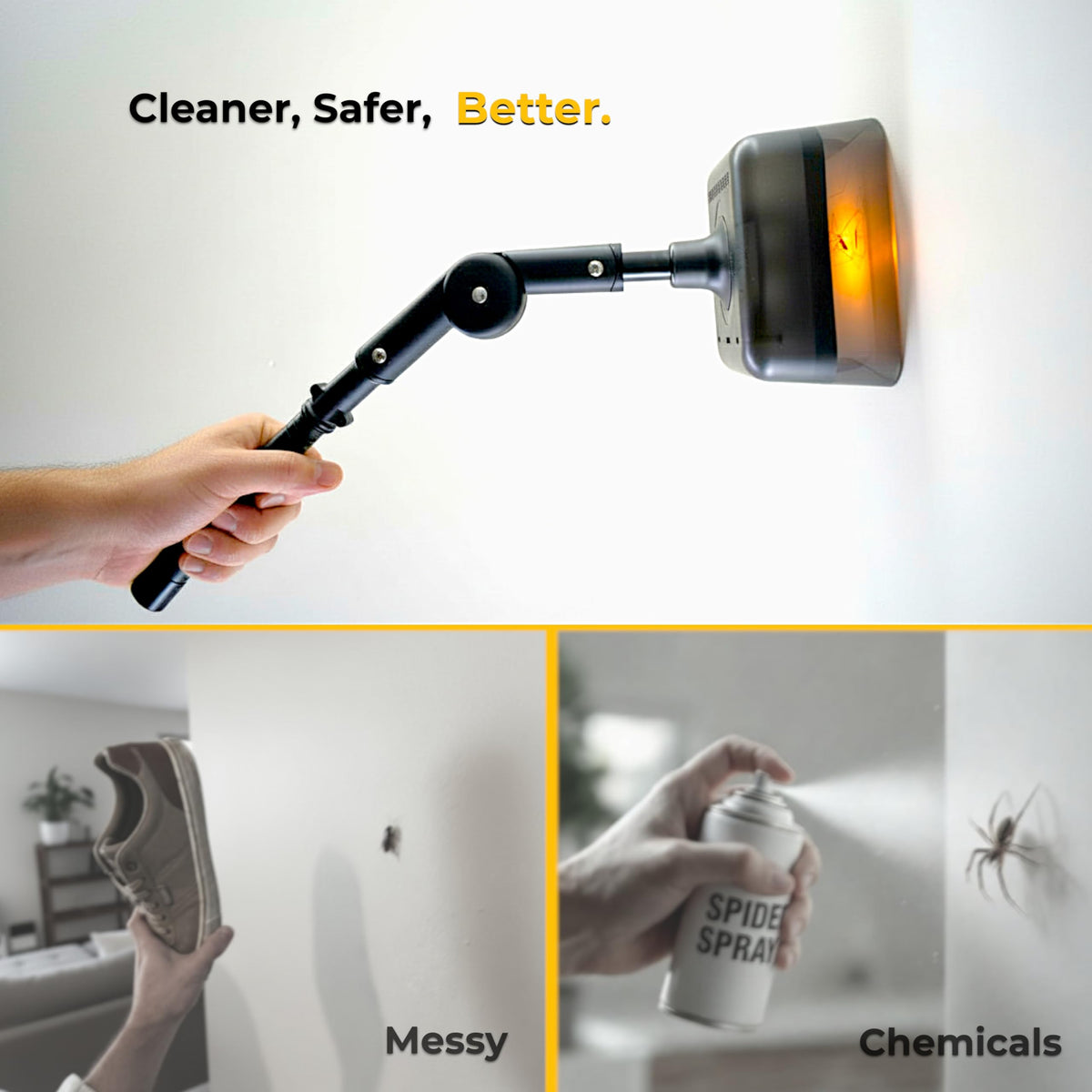 Crawler Buster mess-free-design keeps floors clean after use.