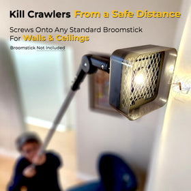 Crawler Buster USB-rechargeable-battery powers on-demand indoor pest control.