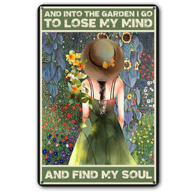 CrazySign garden sign closeup showing humorous outdoor decor for the yard