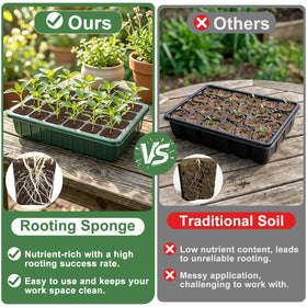 CrazyTerra Hydroponic Seed Starting: works in trays and hydro systems.