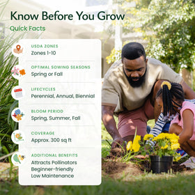 Created By Nature wildflower pollinator-seed-mix for bees, butterflies, and hummingbirds