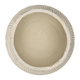 Creative Co-Op distressed planter adds warm rustic charm to any room.