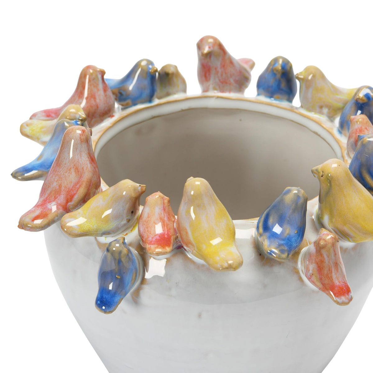 Creative Co-Op planter designed for low-water plants or decorative arrangements.