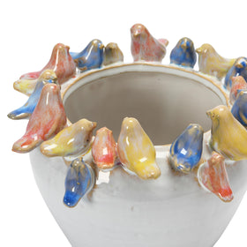 Creative Co-Op planter designed for low-water plants or decorative arrangements.