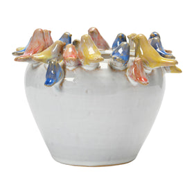 Creative Co-Op whimsical planter suits rustic or country interiors with cheerful charm.
