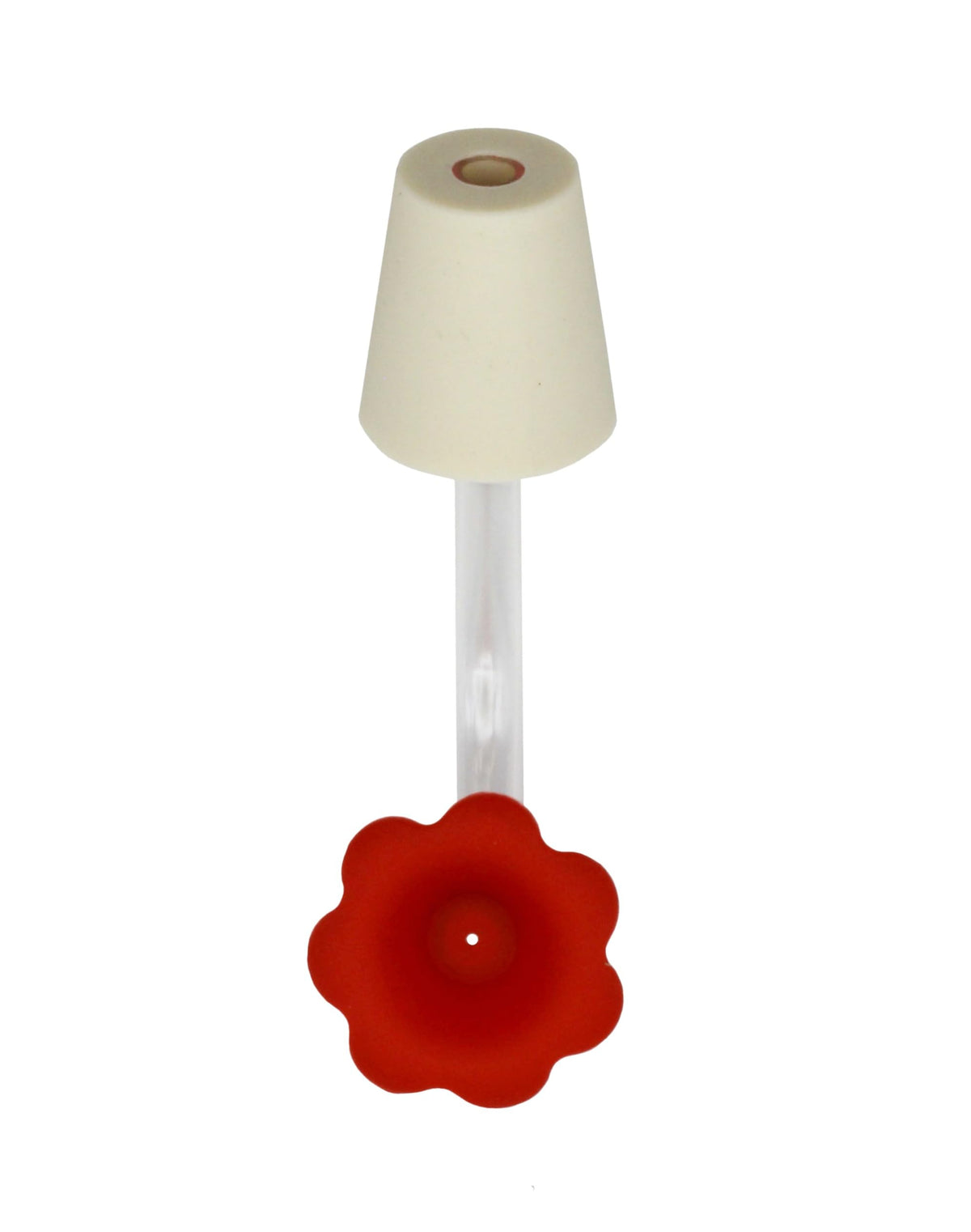 Creative Hobbies hummingbird feeder tube 1-inch stopper enables easy installation.