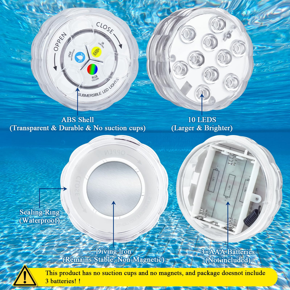 Creatrek IP68 waterproof ring ensures reliable indoor and outdoor use.