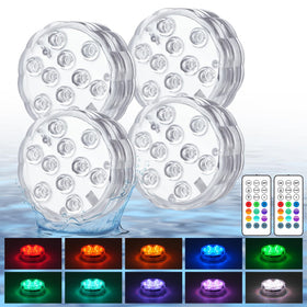 Creatrek pool light showing 10 color modes for vibrant night swimming.