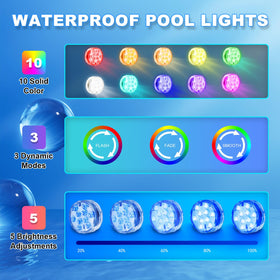 Creatrek pool light remote controls for easy color and mode changes from the deck.