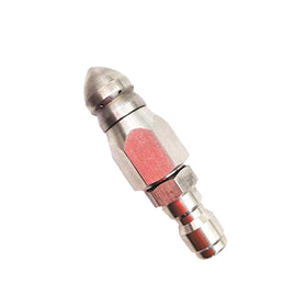CREEXEON Sewer Jetter Nozzle rear jets flush debris and push forward.