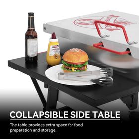 Creole Feast CFB3001 adjustable handle for comfortable lifting and moving outdoors.