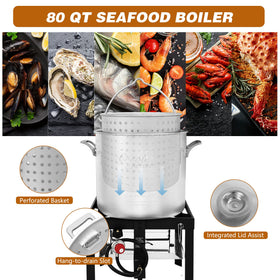 Creole Feast SBK0801 100000btu burner delivers fast, even heat