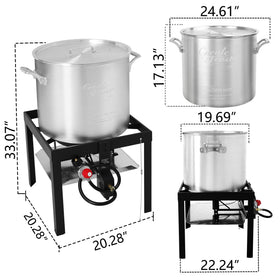 Creole Feast SBK0801 black-silver finish adds durability and style