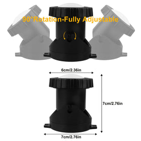 CREPOW adjustable head pond light to aim colors precisely along water features