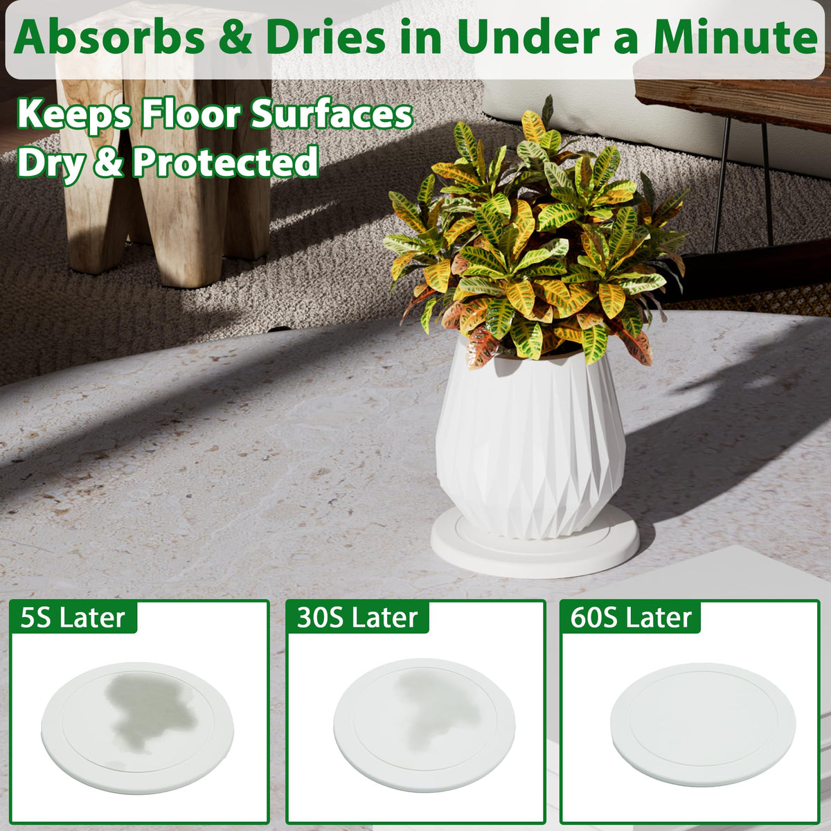 Creproly diatomaceous earth material detail highlighting safe, sustainable composition