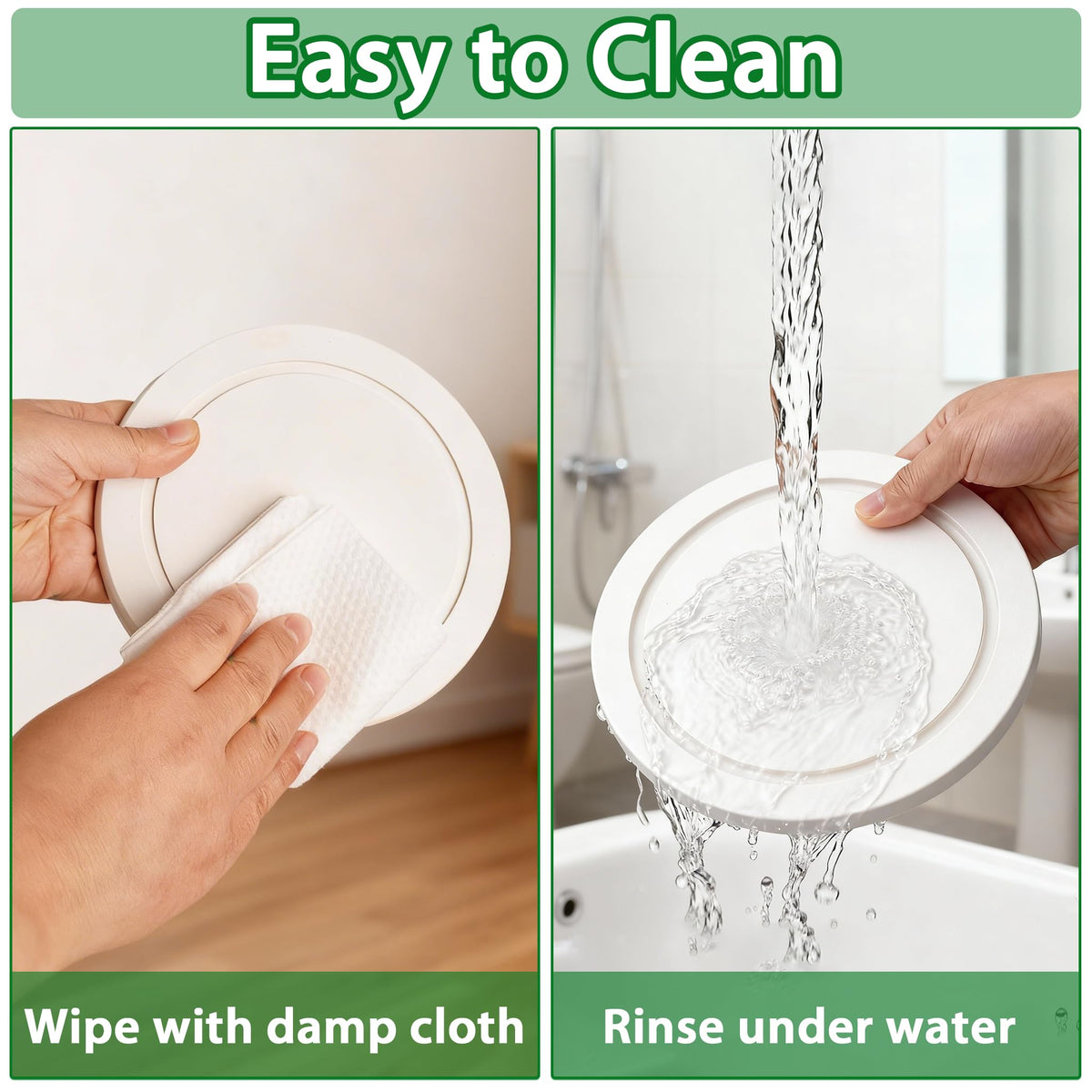 Creproly easy-clean design for rinse-and-dry maintenance