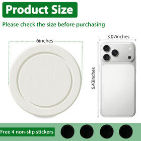Creproly two-pack white plant saucers shown together for easy pot setup