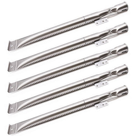 Criditpid BBQ-Element burner tubes 5-pack close-up, durable stainless steel for steady heat.