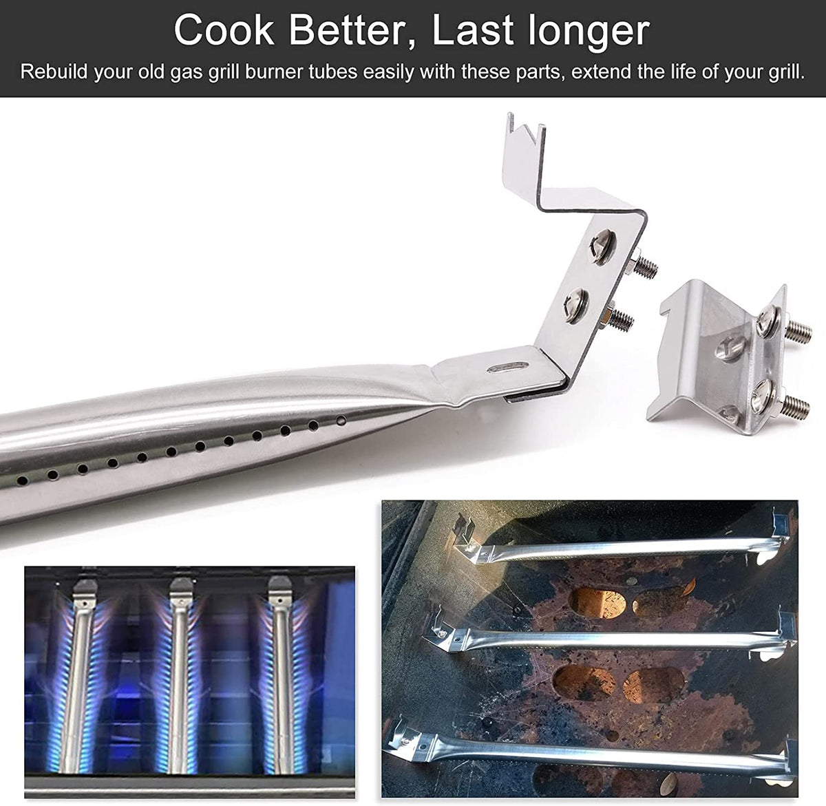 Criditpid hanger bracket keeps burner assembly secure and aligned