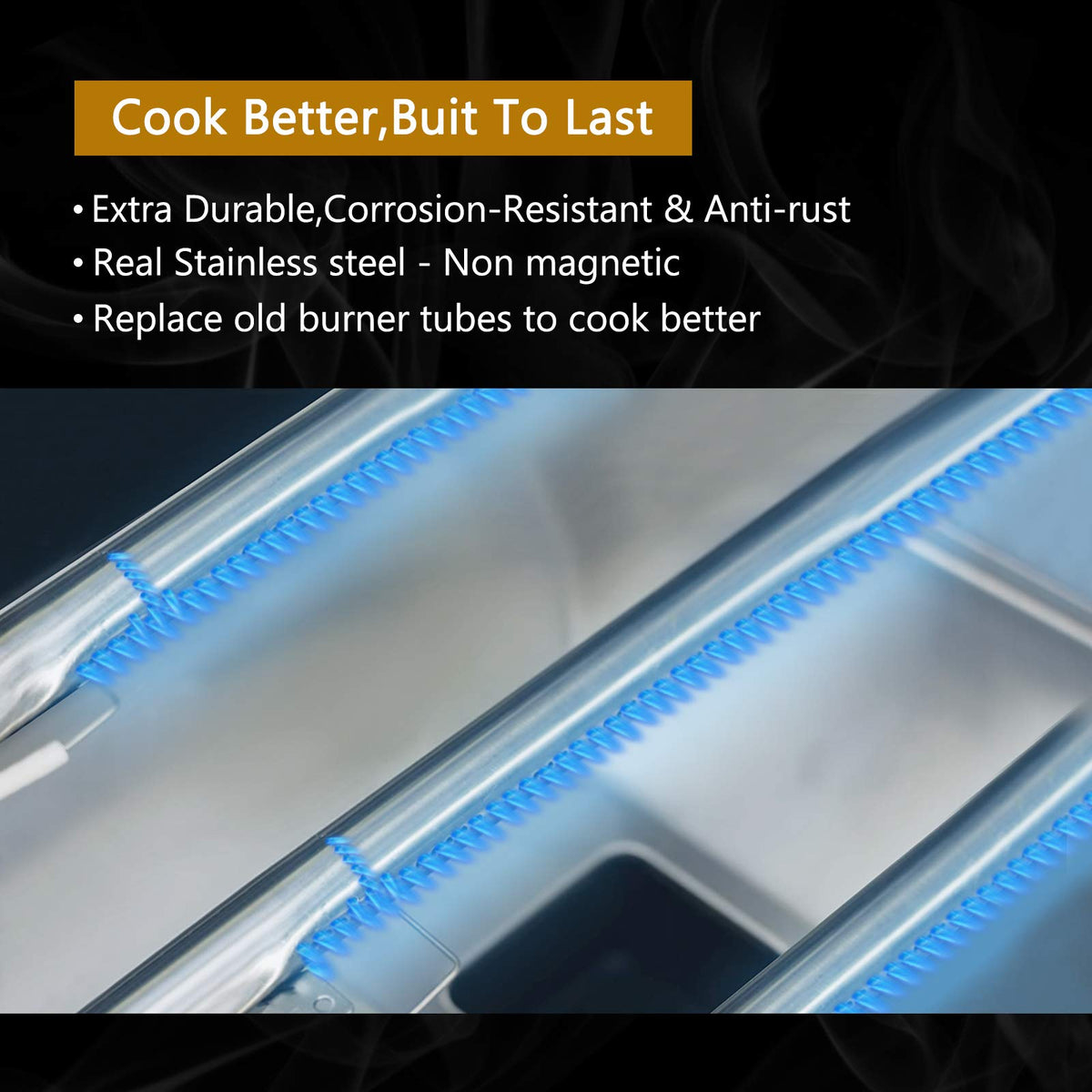 Criditpid packaged burner tubes image shows the 5-pack value and ready-to-install parts.