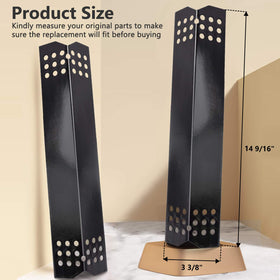 Criditpid porcelain stainless steel burner covers, rust-resistant protection.