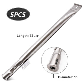 Criditpid stainless steel burner tube close-up highlighting corrosion resistance for lasting performance.