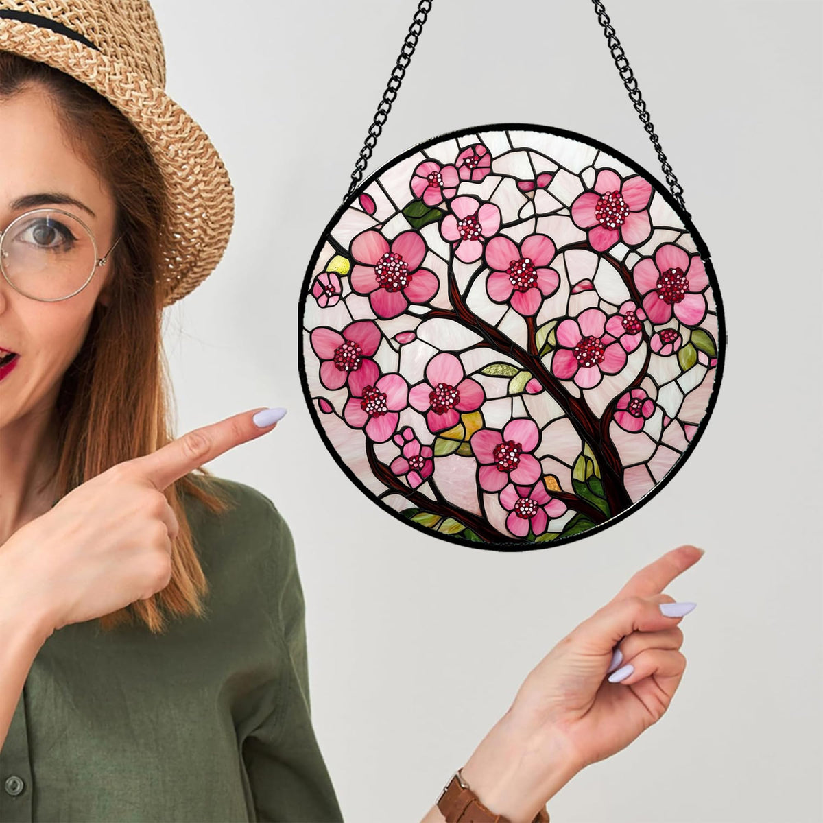 CRISGIF window decor includes a durable hanging chain for easy installation.