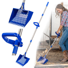 CRITTER FAVS chicken poop scooper with wide shovel for quick coop cleaning.