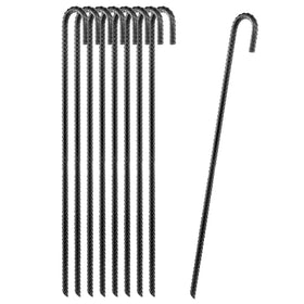 CRIZTA 24-inch ground stake with J-hook for secure tent anchoring.