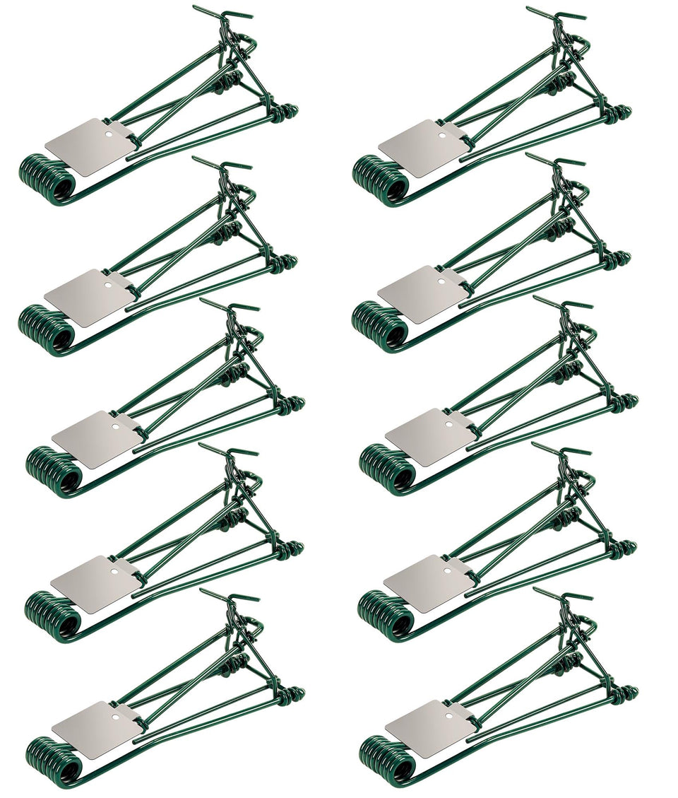 Crobirware 10-pack gopher traps set for quick outdoor control.