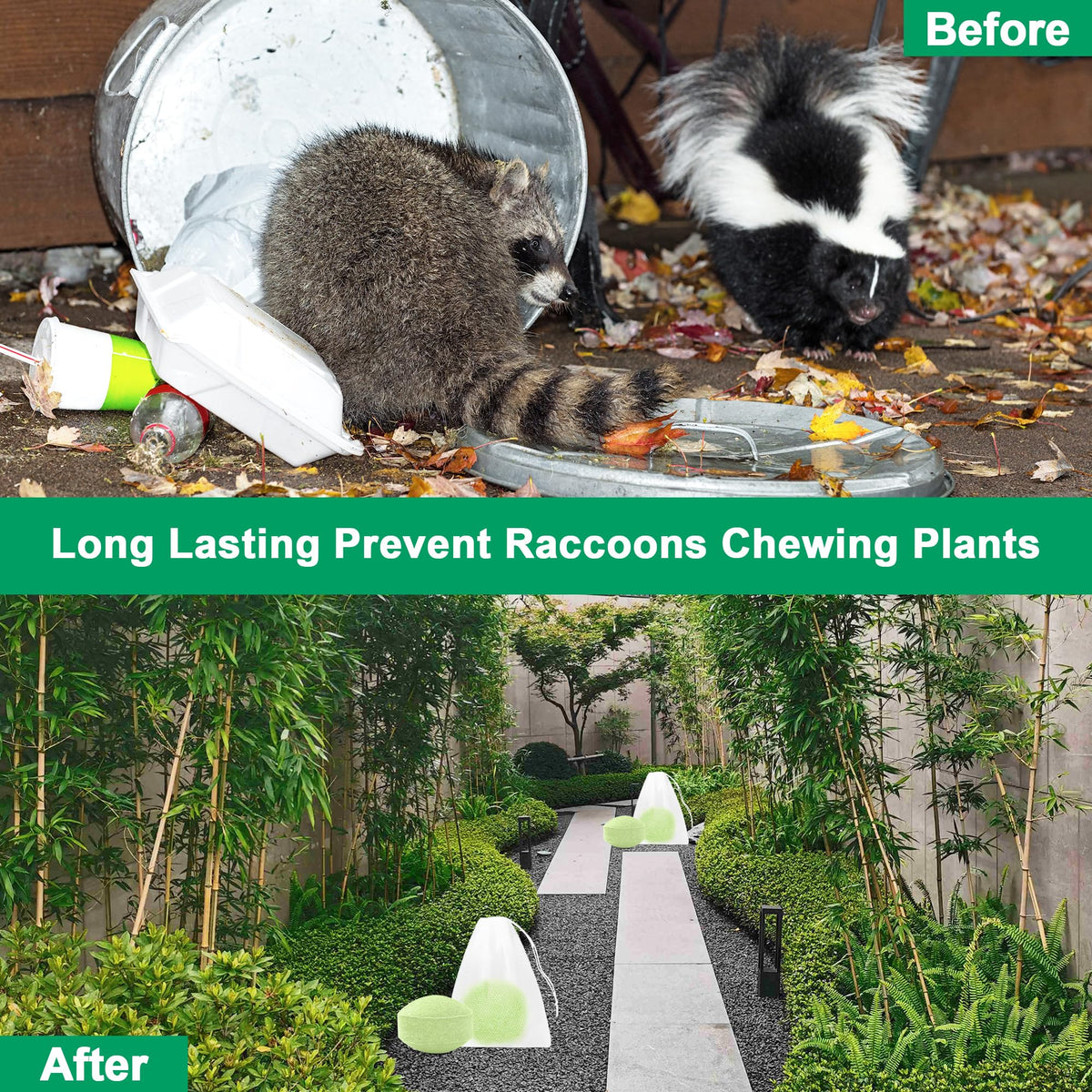 Crobirware attic and garage application uses natural scents to deter raccoons.