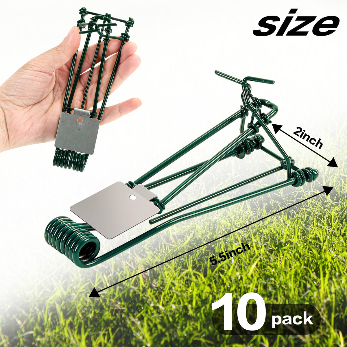 Crobirware easy-set pinch-style trap designed for fast setup.