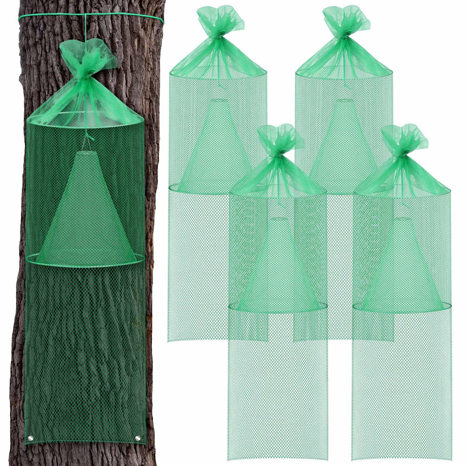 Crobirware front view of four traps showing ready-to-install kit benefits