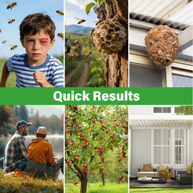 Crobirware hanging bee repellent balls deter bees on porch and garden