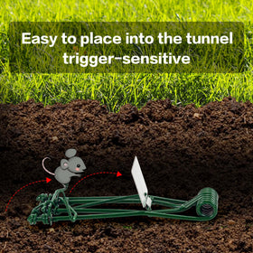 Crobirware traps for lawn, garden, and farm use.