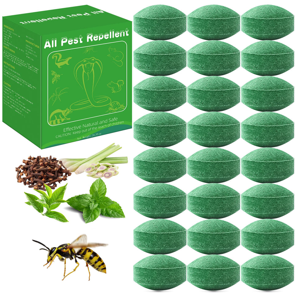 Crobirware peppermint oil wasp repellent balls 24-pack protect yard spaces with natural scents