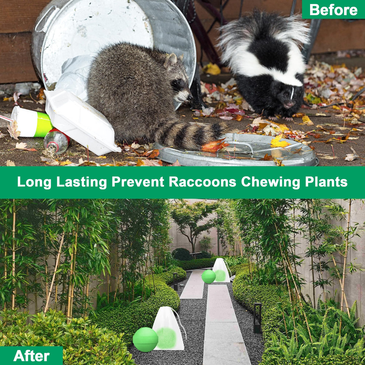 Crobirware Peppermint Skunk Repellent ball ready for attic placement