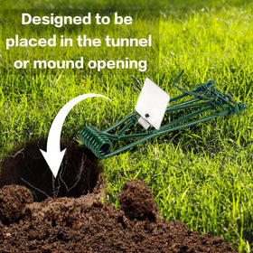 Crobirware stainless steel gopher trap highlighting durability for long-term use.