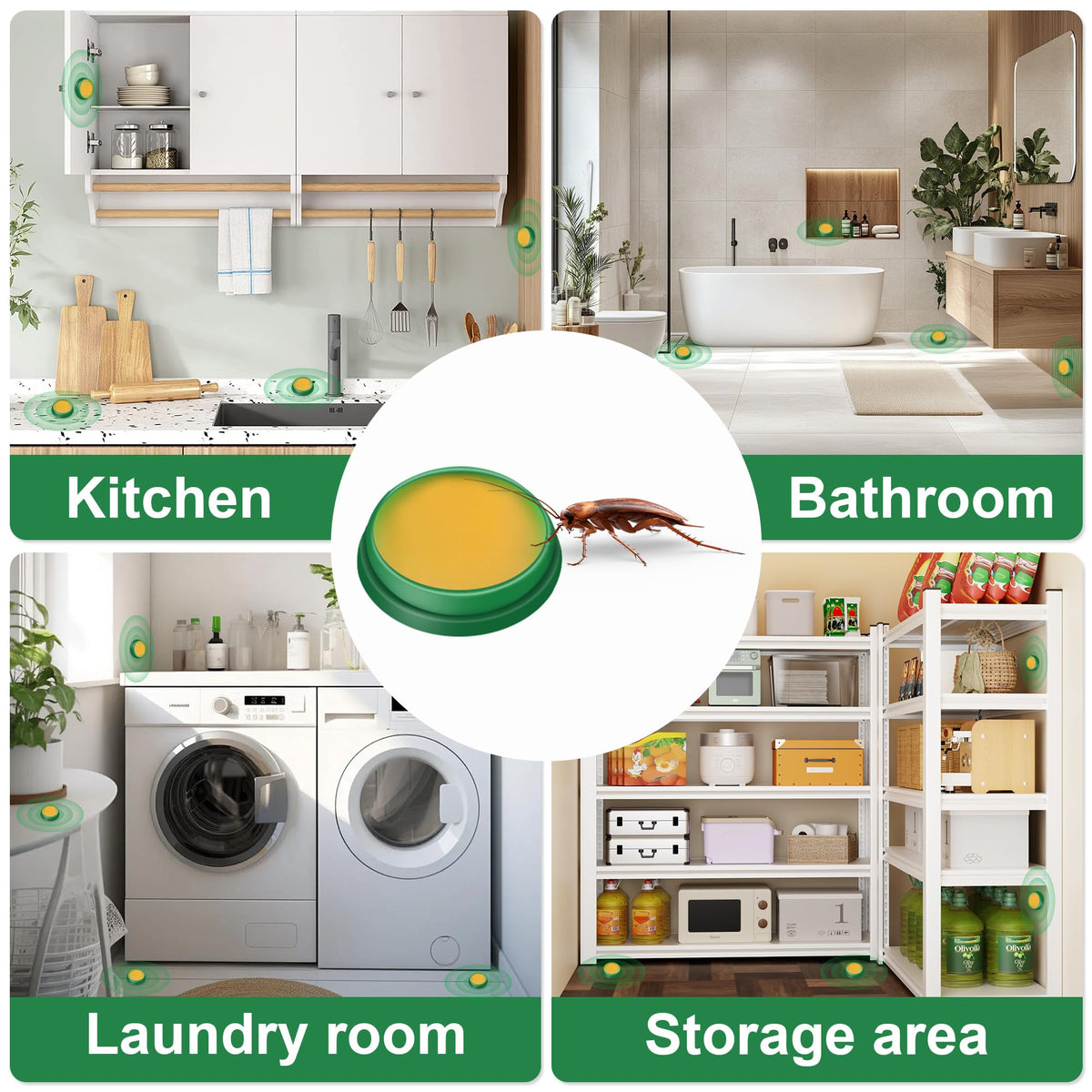 Calm and clean living area with Crobirware stations.