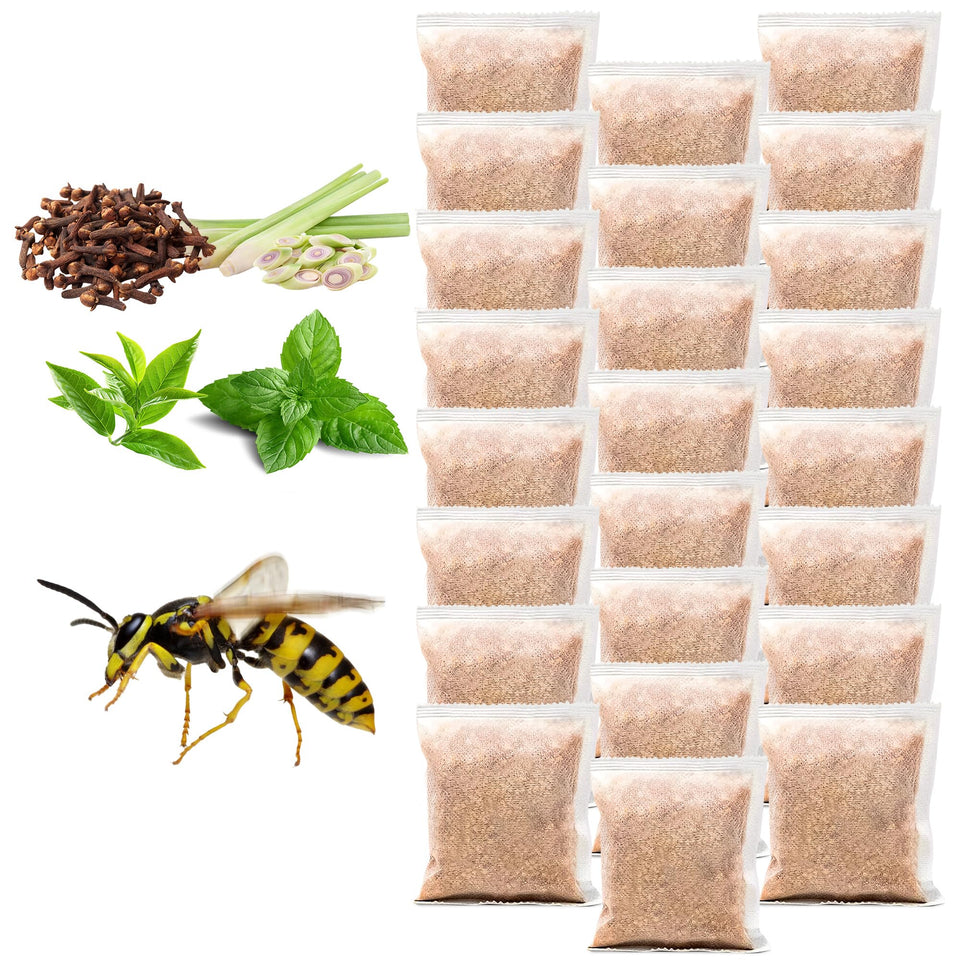 Crobirware Wasp Repellent Pouches front view for outdoor patio protection.