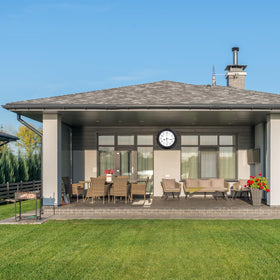 Crosstime bronze wall clock decor for patios and gardens.