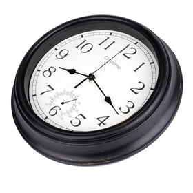 Crosstime durable design keeps dial clean with flat glass lens.