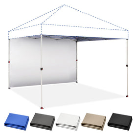 CROWN SHADES SunWall sidewall with silver coating for UPF50+ sun protection.